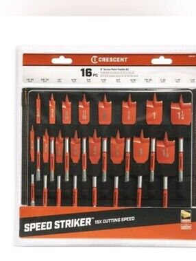 Crescent 16 Pcs Point Paddle Bit Set